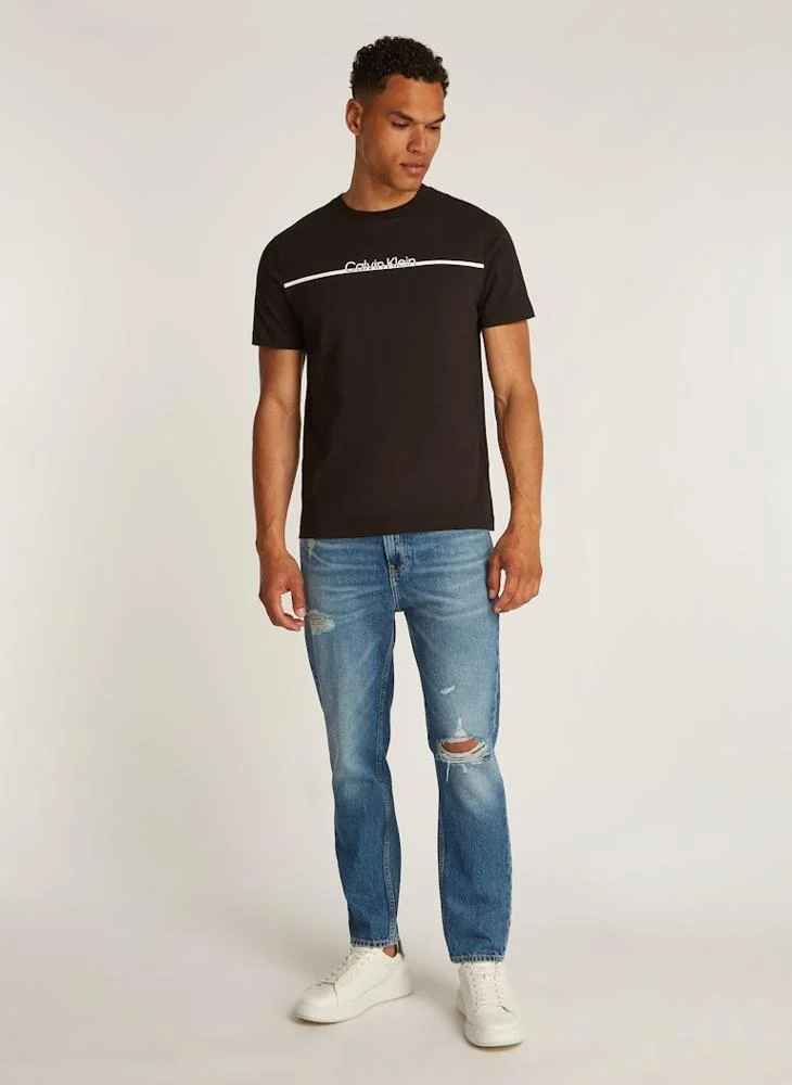 كالفن كلاين Logo Crew Neck T-Shirt