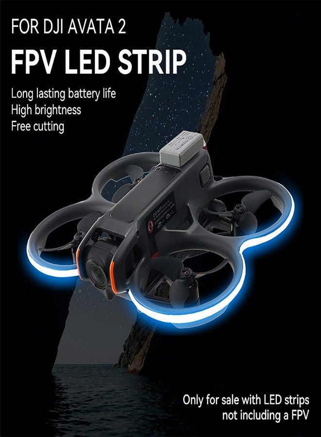 RCGEEK شريط إضاءة LED من RCGEEK لملحقات DJI Avata 2، شريط تحذير مضاد للاصطدام للطيران الليلي متوافق مع Avata 2 (أخضر) - Image 2