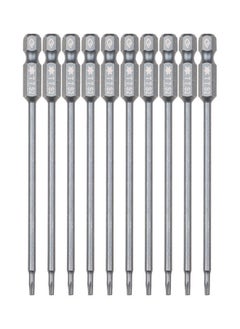 NIBEMINENT 10-Piece Security Torx Bit Set Grey  - Image 1