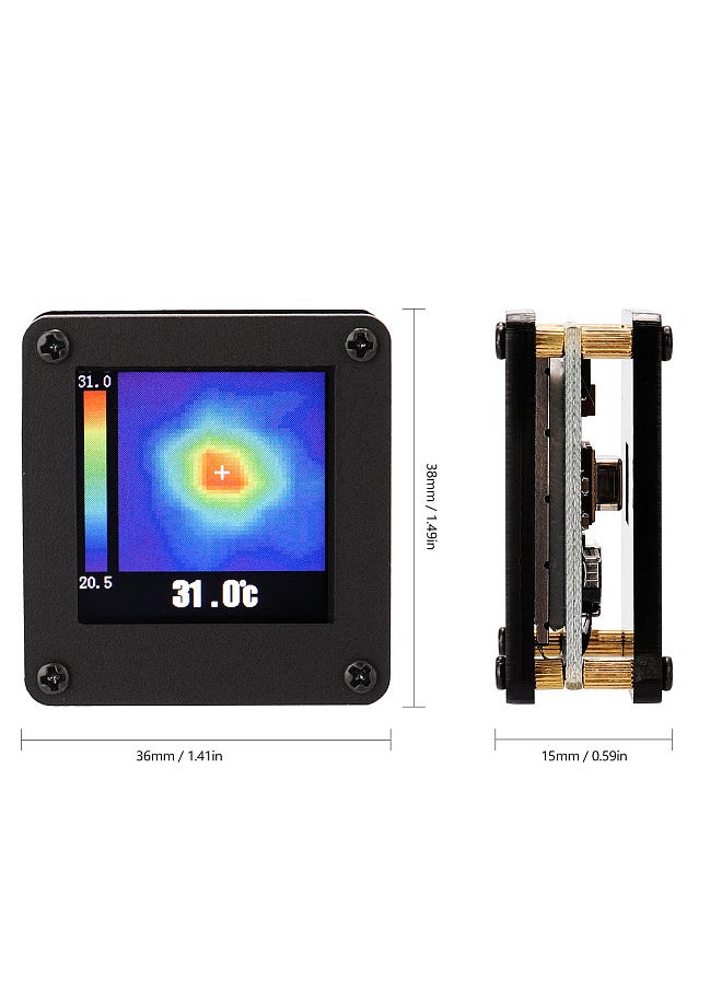 Generic - AMG8833 IR 8*8 Infrared Thermal Imager Array Temperature Sensor 7M Farthest Detection Distance with Housing - Image 1
