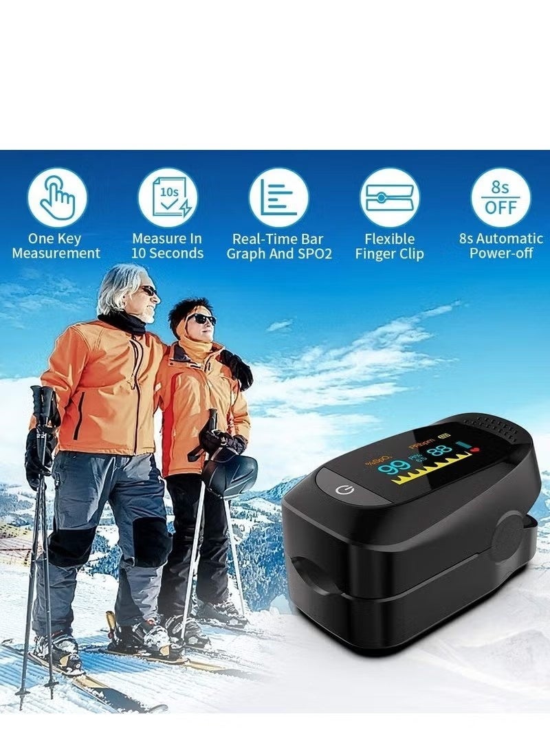 Pulse Oximeter YUNSYE OLED Finger Pulse Oximeter, O2 Meter, black - Image 2