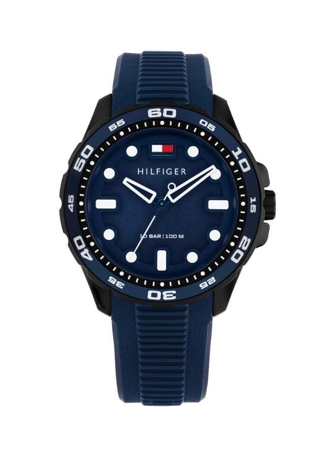 Stainless Steel & Black TR90 Quartz Basic Watch