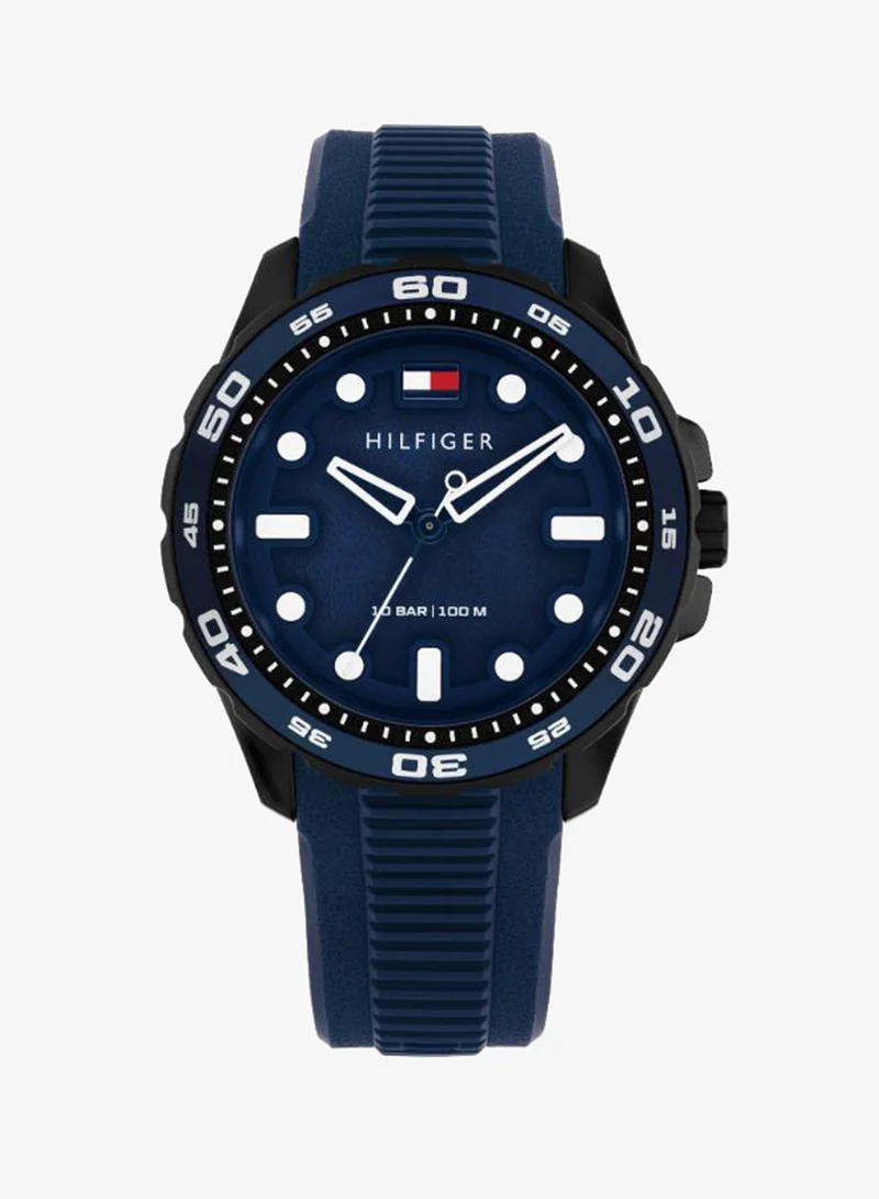 Stainless Steel & Black TR90 Quartz Basic Watch