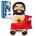 Yelakey Jesus Plush That Breathes Jesus Stuffed Doll with GlowSongs Easter Toy Savior Doll for Church Sunday School Religious Easter Gift for Kids Brown - Image 2