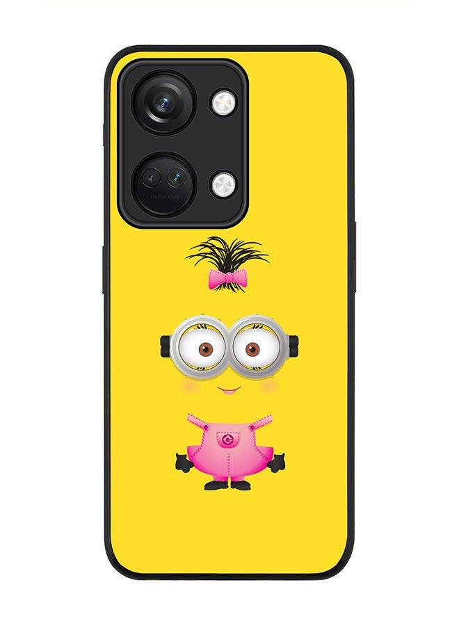 Stylizedd Rugged Black edge case for ONEPLUS NORD 3 5G / OnePlus Ace 2V, Slim fit Soft Case Flexible Rubber Edges Anti Drop TPU Gel Thin Cover -  Girly Minion 2 - Image 1