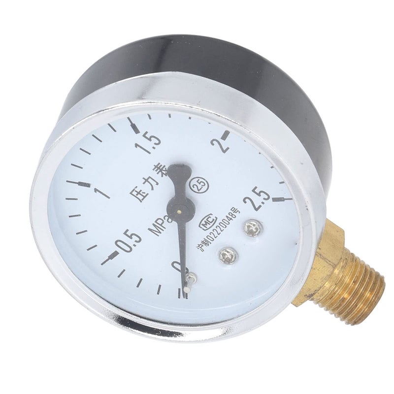 Stainless Steel Pressure Gauge 0 2 5 Mpa NPT Transparent Dial For Fluid Media - Image 4