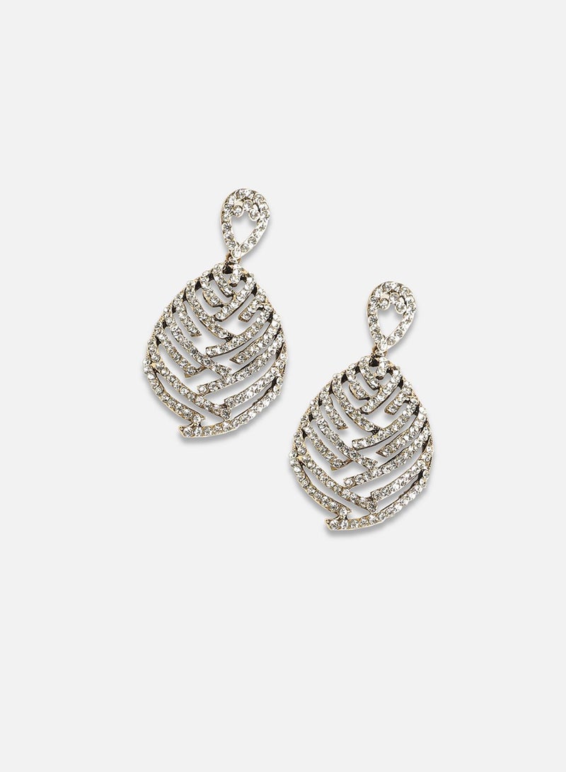 SOHI Embellished Overlay TearArtificial drop Earring Jewellery - Image 2