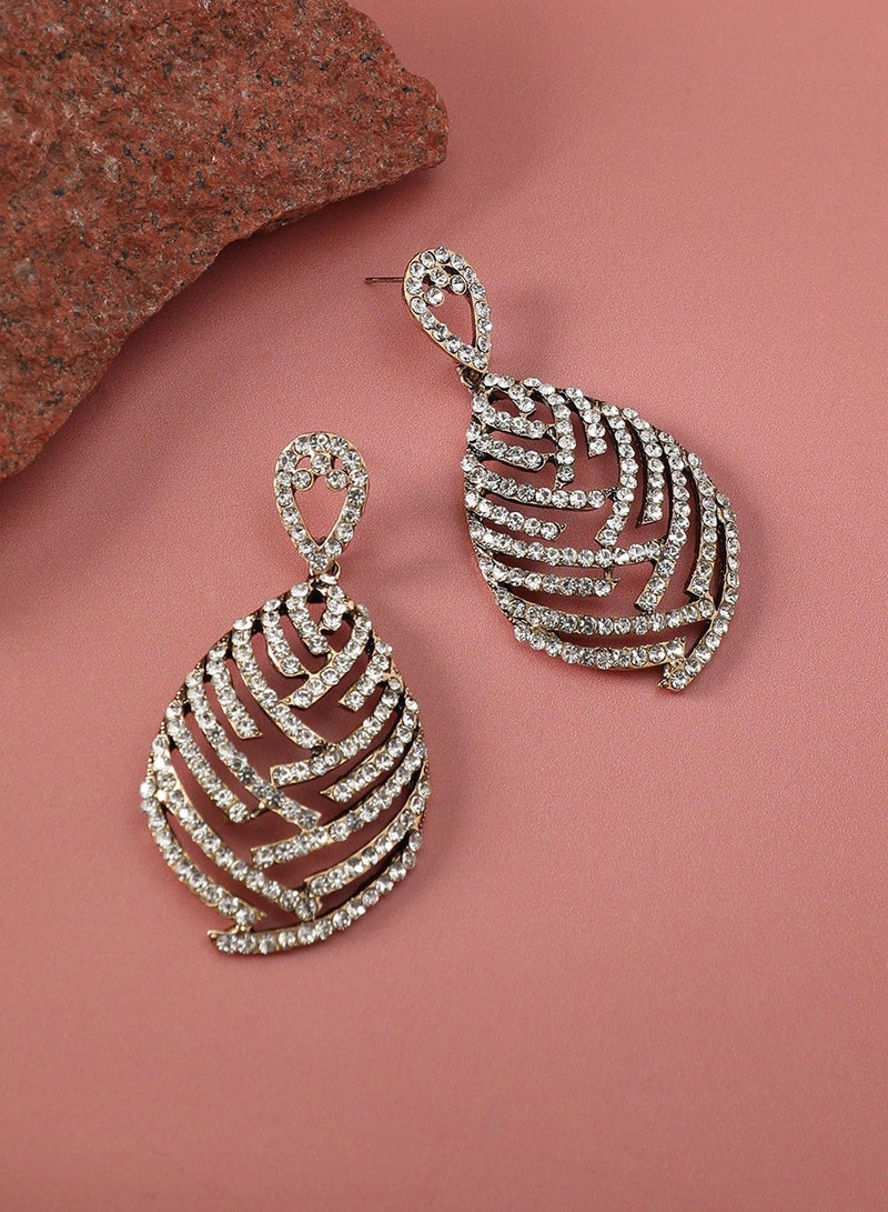 SOHI Embellished Overlay TearArtificial drop Earring Jewellery - Image 5