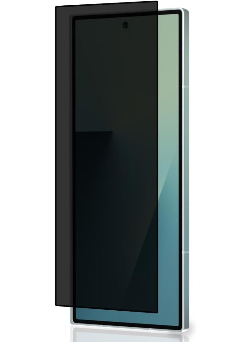 واقي شاشة زجاجي مقوى لحماية الخصوصية لهاتف سامسونج جالاكسي زد فولد 7، صلابة 9H، فيلم حماية للخصوصية من الزجاج، مضاد للتجسس، مقاوم لبصمات الأصابع، خالٍ من الفقاعات - Image 1