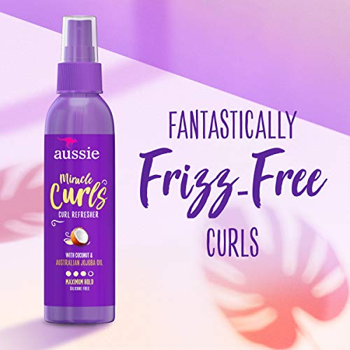 Aussie Miracle Curls Refresher Spray Gel With Coconut & Jojoba Oil 5.7 Fl oz, 4.272 Fl oz - Image 4