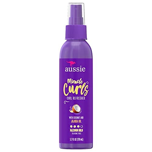 Aussie Miracle Curls Refresher Spray Gel With Coconut & Jojoba Oil 5.7 Fl oz, 4.272 Fl oz - Image 1