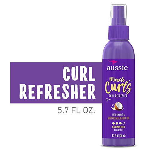 Aussie Miracle Curls Refresher Spray Gel With Coconut & Jojoba Oil 5.7 Fl oz, 4.272 Fl oz - Image 3