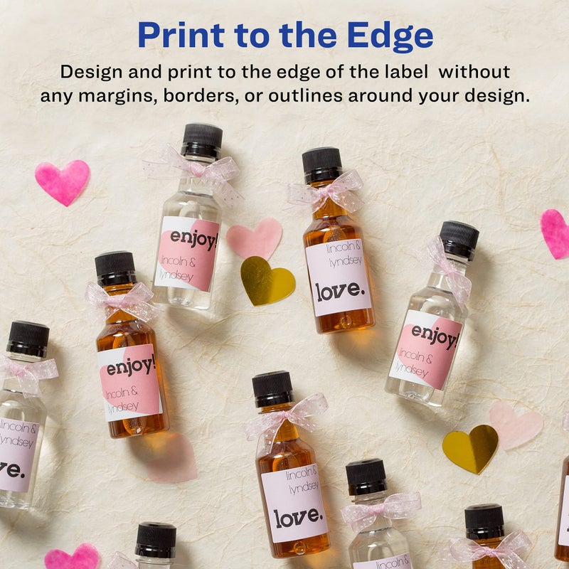 Avery Printable Blank Square Labels, 1.5" x 1.5", Matte White, 600 Customizable Labels (22805) - Image 4