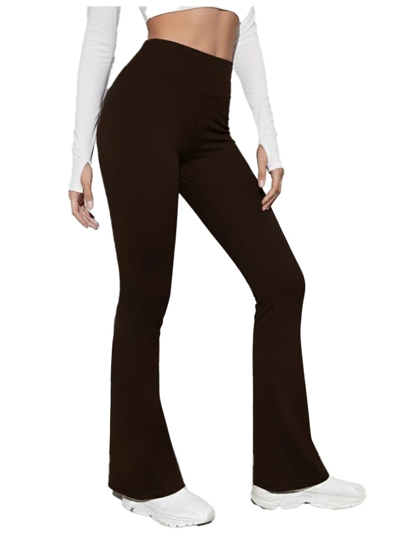 Nileton High Waist Sportswear Leggings Pants Wide Leg - Image 1