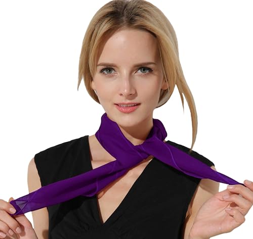 Fairycece Disgust Scarf Purple Scarf for Women and Girls Daphne Costume Disgust Costume - Image 5