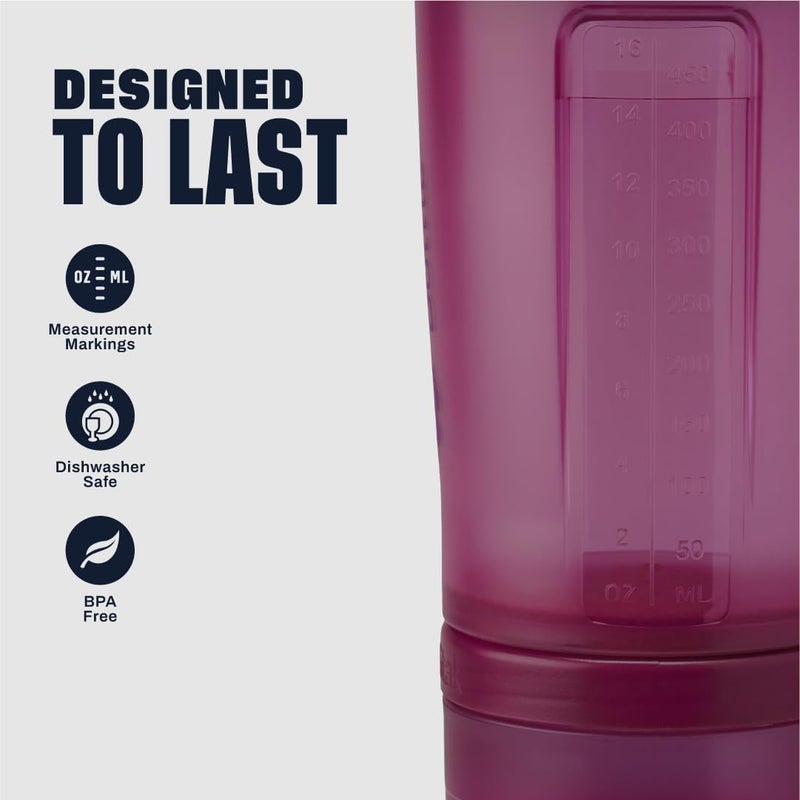 BlenderBottle BLENDER BOTTLE PROSTAK V2 PLUM 22OZ - Image 5