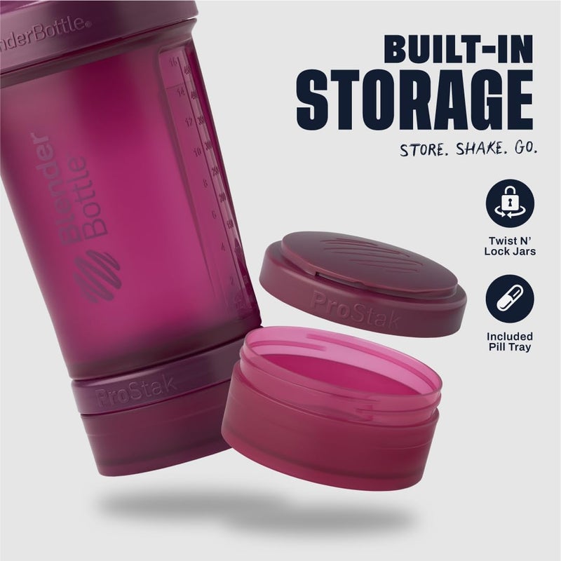 BlenderBottle BLENDER BOTTLE PROSTAK V2 PLUM 22OZ - Image 2