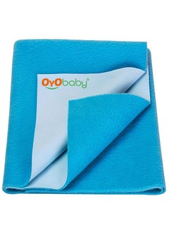 OYO BABY Waterproof Quick Dry Sheet For Baby; Bed Pad ; Baby Bed Protector Sheet For Toddler Children (Small (50Cm X 70Cm) Firoza)  - Image 2