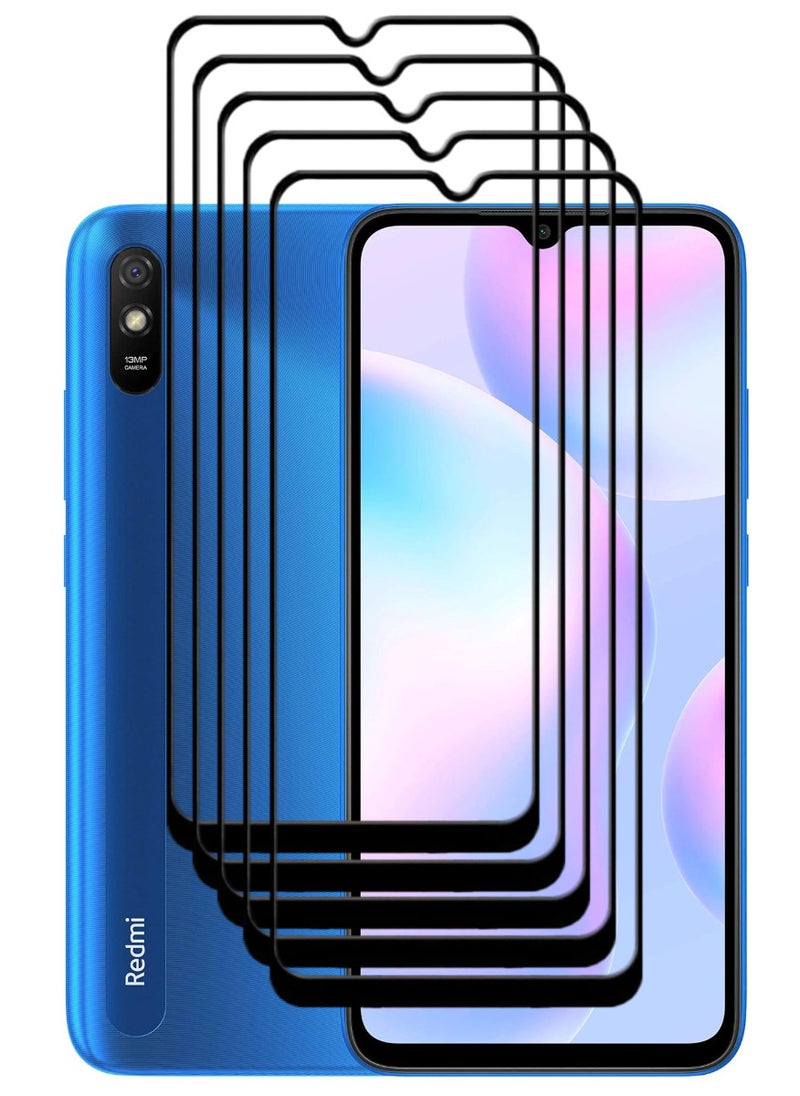 ACLIX 5 Pieces Antistatic ESD Dustproof Premium Quality High Definition Tempered Glass Screen Protector Designed For Xiaomi Redmi 9A - Image 1