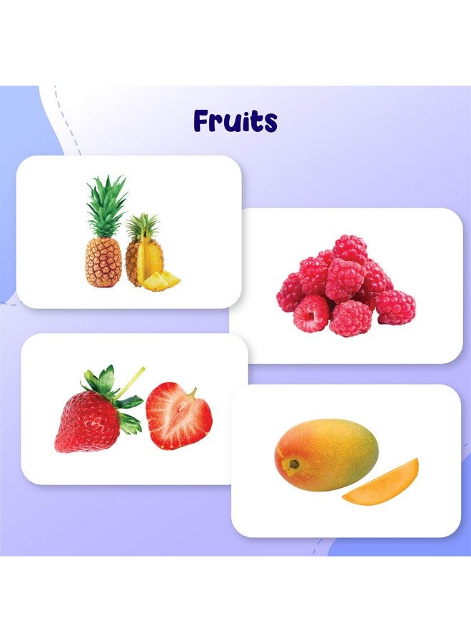 Hungry Brain My First Pack of 3A Flash Cards for Toddlers, 72 Cards - 144 Sides, Fruits, Vegetables, Body Parts, Montessori, Educational, Kindergarten, Preschool Learning Activities, Gifts, Kids, 1-4 Years Babies  - Image 5