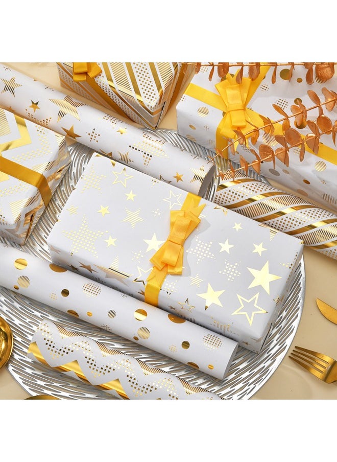 Zeemey 8 Sheets Gift Wrapping Paper With Accessories,Holiday Gift Wrapping Paper,Birthday Gift Box Gift Wrapping DIY, Gift Wrapping Paper for Birthday, Holiday, Wedding, Party,Kids Gift Wrapping (70cmX50cm)  - Image 2