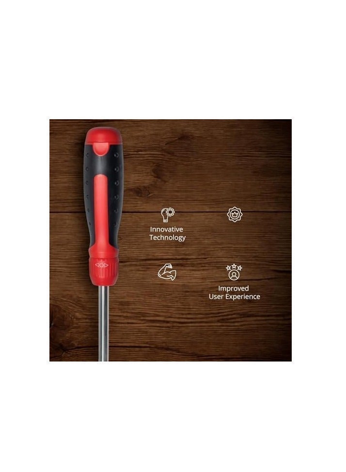 LAMAY Ratchet Screwdriver Set - 13-in-1 Multi-Function Screwdriver with Hexagonal Shaft for Phillips, Star, Flat, Square Bits - Compact Ratchet Screwdriver Set with/with Retractable Case - Mu - Image 3
