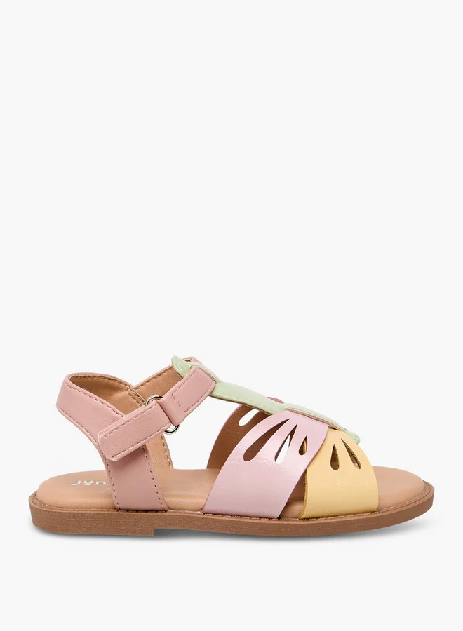 جونيورز Girls Colourblock Strap Sandals
