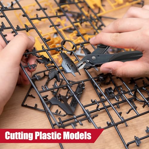 Opvixi 2 Pack Micro Wire Cutters, 5 Inches Flush Cutters Pliers, Diagonal Side Cutters Nippers, Zip Tie Sprue Cutter for Electronics, Plastic Models, Jewelry (Black) - Image 5