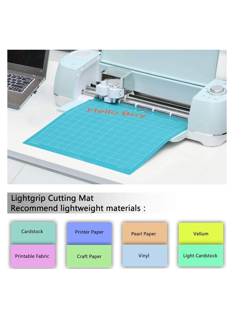 SYOSI مجموعة من 5 قطع من بساط القطع من Cricut، بساط قطع مقاس 12 × 12 بساط شبكي لاصق بساط بديل للحرف اليدوية بساط Cricut Design Space بساط قطع Cricket لـ Cricut Explore Air 2/Air/One Maker  - Image 2