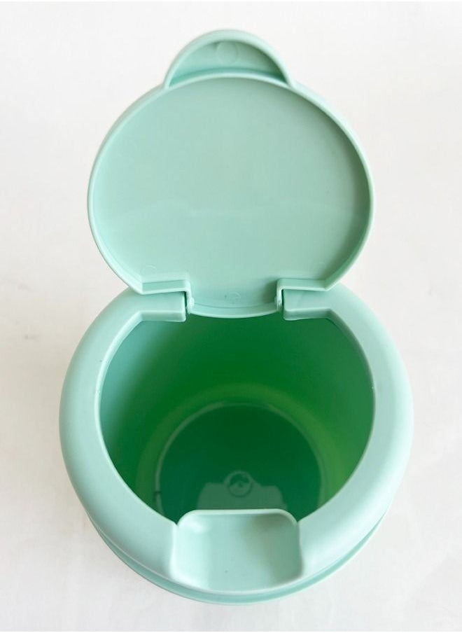 XIANGYU Desktop Garbage With Swing Lid Round Small Trash Can  - Image 4