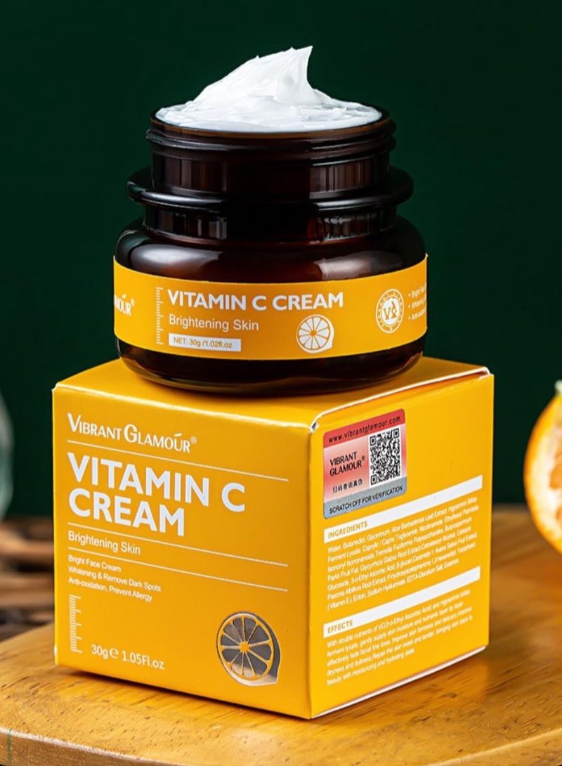 كريم فيبرانت غلمر فيتامين سي 30 جرام مرطب للوجه مضيء مرطب مضاد للشيخوخة