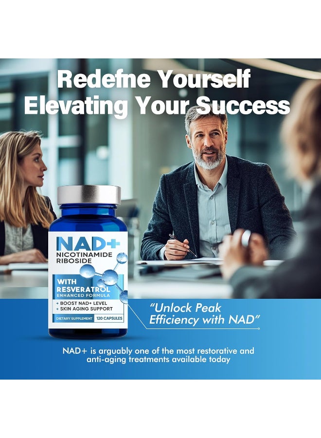NAD Supplement 1500 mg Resveratrol Boosting 120 Pieces - Image 2