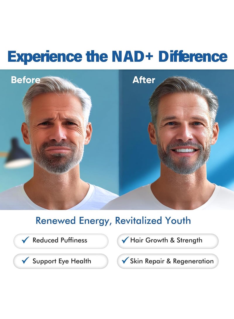 NAD Supplement 1500 mg Resveratrol Boosting 120 Pieces - Image 4