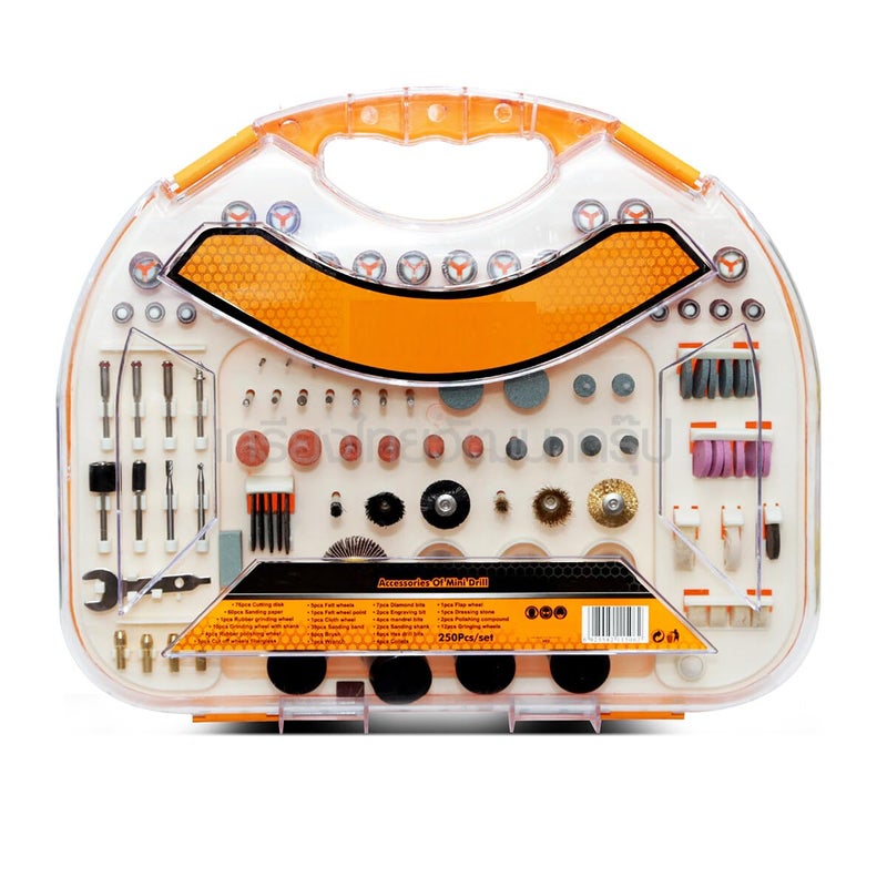 GSK Cut GSK Cut 250 Pcs HSS Mini Drill Accessories Set for Mini Drill Used in DIY projects cabinet assembly and repair hanging picture frames or shelf construction  - Image 1