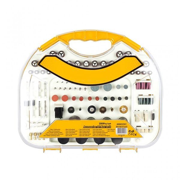 GSK Cut GSK Cut 250 Pcs HSS Mini Drill Accessories Set for Mini Drill Used in DIY projects cabinet assembly and repair hanging picture frames or shelf construction  - Image 3