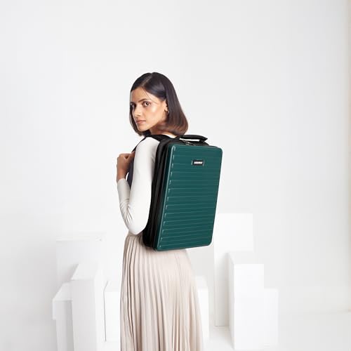 THE ASSEMBLY Assembly Edge Hardshell Laptop Backpack, Polycarbonate Hard Casing with 15.6" Laptop Compartment, Office Bag Breathable Back Panel Green - Image 2