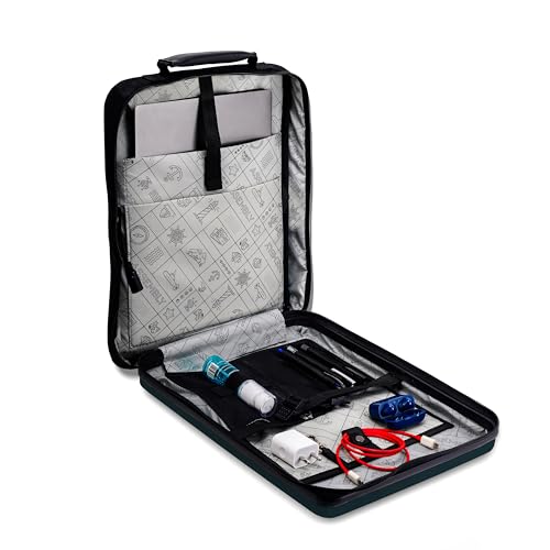 THE ASSEMBLY Assembly Edge Hardshell Laptop Backpack, Polycarbonate Hard Casing with 15.6" Laptop Compartment, Office Bag Breathable Back Panel Green - Image 5