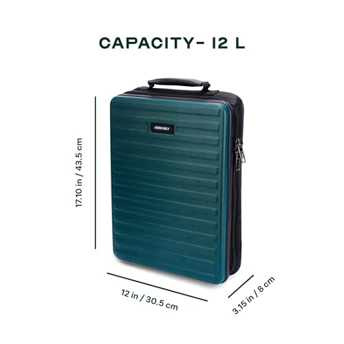 THE ASSEMBLY Assembly Edge Hardshell Laptop Backpack, Polycarbonate Hard Casing with 15.6" Laptop Compartment, Office Bag Breathable Back Panel Green - Image 4
