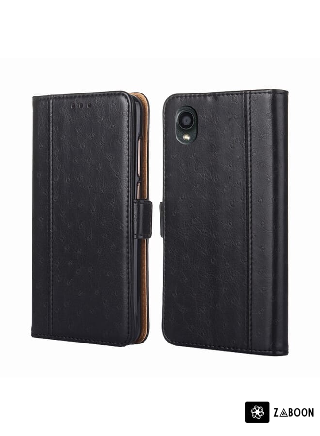Zaboon Protective Case For Kyocera Digno BX2-Digno SX2-A101KC Ostrich Texture Horizontal Flip Leather - Image 1
