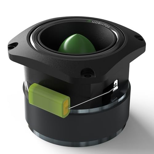 mobiator T45B 4” Super Bullet Tweeter | Titanium Diaphragm, 1.5” Voice Coil, 700W Max, Built-in Capacitor Pro Audio High Frequency Driver (Single) - Image 3