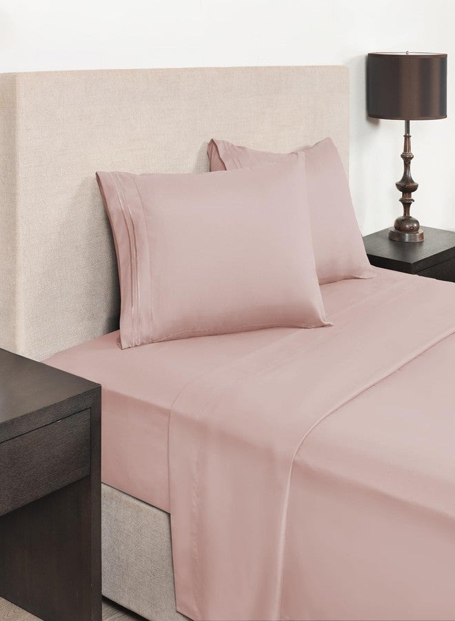 Mejoroom Hotel Luxury Queen Pillowcases - Microfiber 20x30 inches Pillow Cases Set of 2 - Soft, Cozy and Breathable Pillow Covers with Envelope Closure(2Piece, Queen/Standard, Dusty Pink) - Image 2
