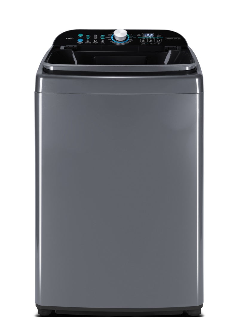 جنرال جولدن غسالة جنرال جولدين أوتوماتيك تحميل علوي، سعة 14 كجم، فضي - Image 1