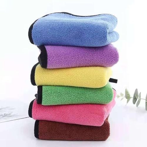 Outlay Home 800 GSM Thick Lint & Streak-Free Multipurpose Cloths - Automotive Microfibre Towels for Car Bike Cleaning Polishing Washing & Detailing - 40x40-6 Pieces - Image 1