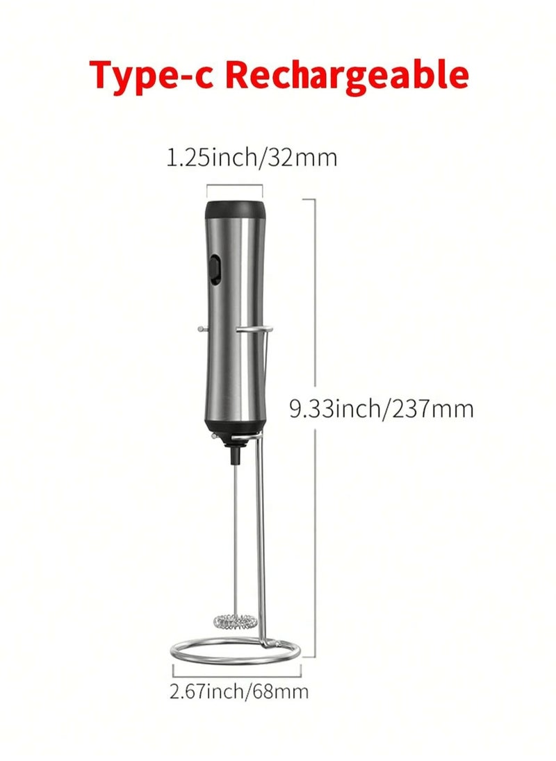 Generic Milk Frother Coffee Blender Strong and Fast Foaming High-quality Stainless Steel Blender Portable Milk Frother for Family Restaurants Schools Hotels Travel  - Image 5