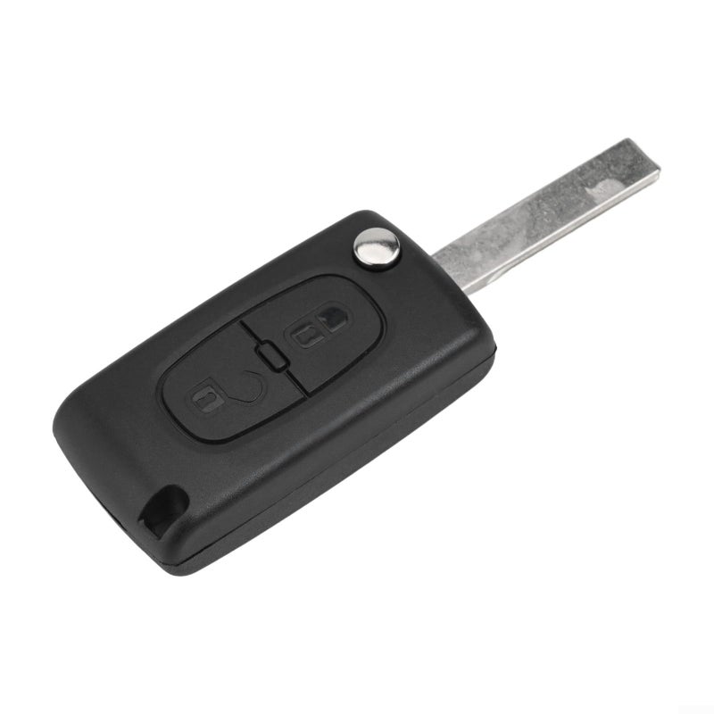 Black Plastic Car Key Case Cover For 207 307 308 3008 5008 807 C2 C3 C4 With Pin Removal Tool - Image 4
