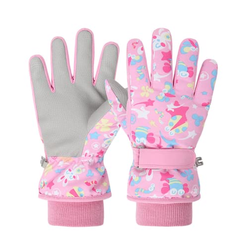 EVBEA Toddler Women Mens Snow Gloves Kids Waterproof Winter Warm Thermal Ski Snowboard Ladies Glove,PK L - Image 1