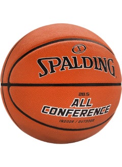 SPALDING All Conference High-Quality Indoor Basketball Orange and Black 28.5 Inch 76902  - Image 2