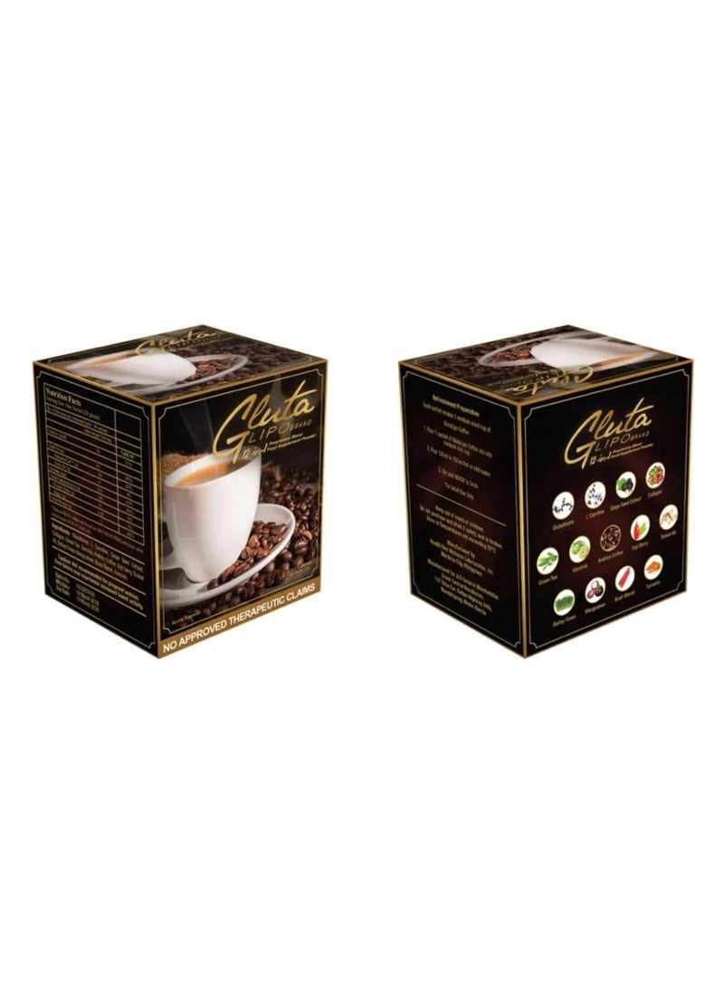 Glutalipo  Coffee for slimming and detoxing contains 10 sachets - Image 1