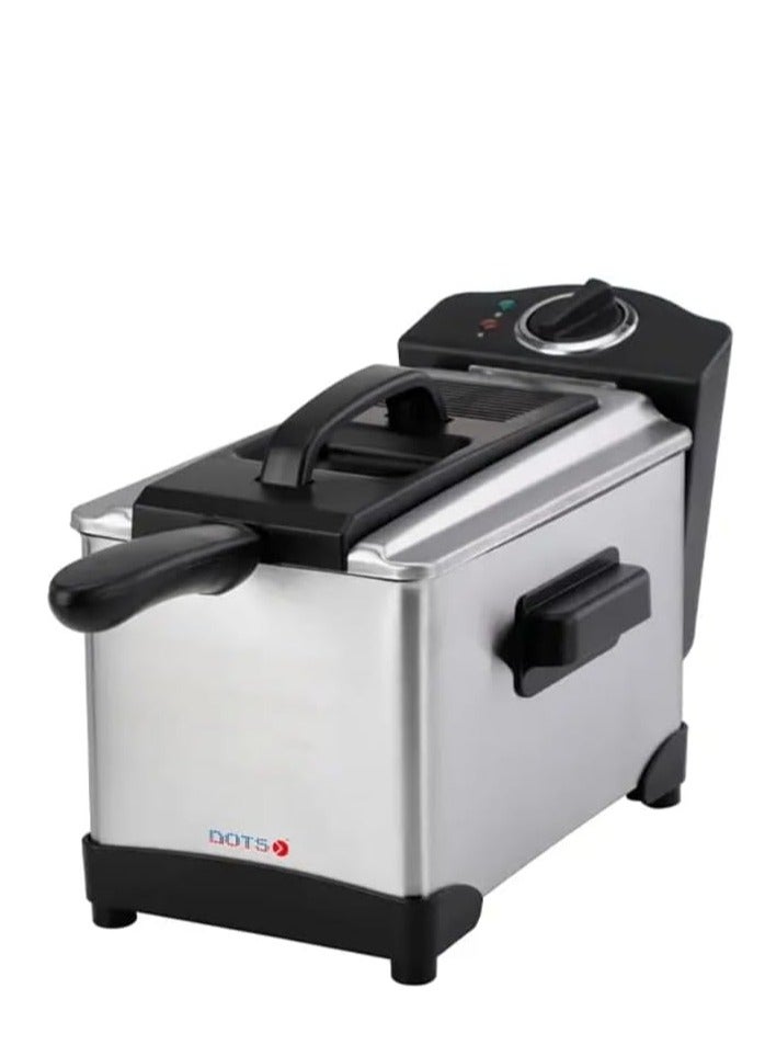 دوتس قلاية بالزيت من دوتس سعة 3 لتر، تحكم بالحرارة، 2000واط، - Image 2