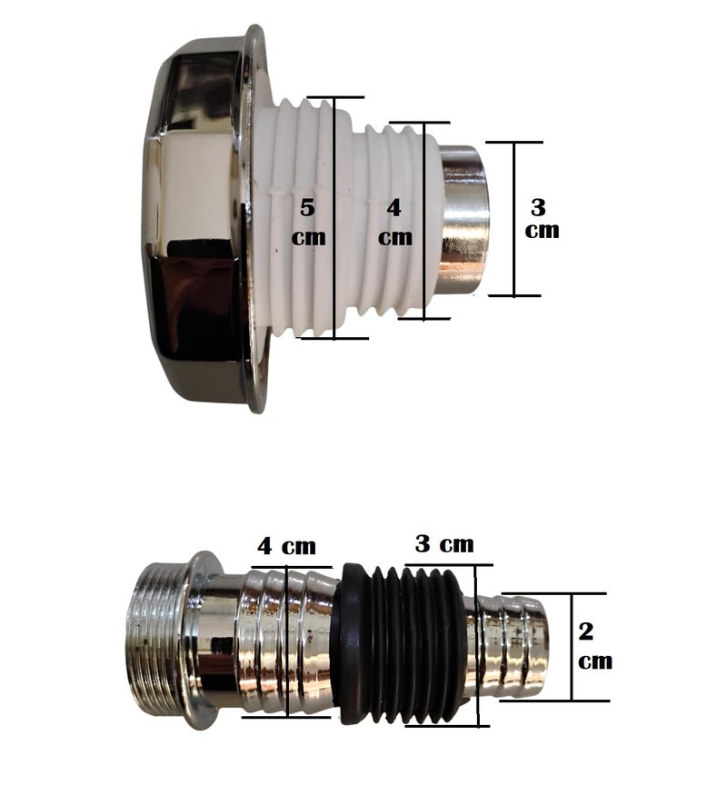 Dayish Bathroom Drain Floor Drain Backflow Preventer Floor Water Drain Anti core Overflow Elbow Pipe Connector for Washing Machine Outlet Pipe Connector for Kitchen (T-Shape, with Coupling) - Image 2